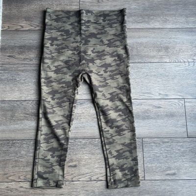 Spanx Look At Me Now Seamless Cropped Leggings Olive Green Camo Plus Size 3X