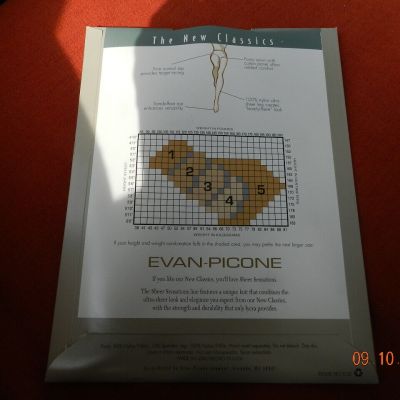 Evan-Picone Pantyhose the new classics Picone beige sz 1 Control top 4151