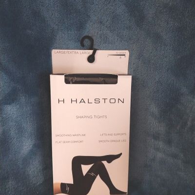 H Halston Women's Shaping Tights Size L/XL  (Black)