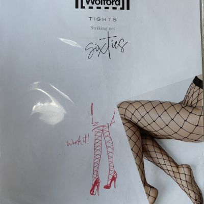 Wolford Sixties Tights Fishnet Color: Honey Size: Extra Small 19263 - 03