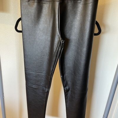 Fashion Nova black leather leggings