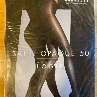 Wolford Logic Satin Opaque 50 Brown Tights Women's size XS