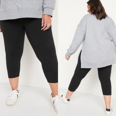 Old Navy Women’s High-Waisted Cropped Leggings Blue Size Small Medium or 2X