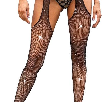 Fishnet Stockings Lace Patterned Tights High Waist Pantyhose Fishnets for Women
