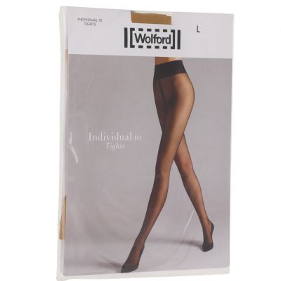 Wolford L127804 Womens Gobi Individual 10 Luxe 9 Toeless Tights Size L
