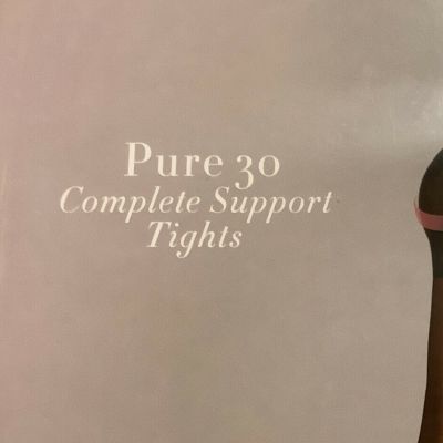 Wolford BLACK  Pure 30 Complete Support Tights, SIZE S NIP