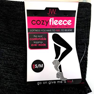 women: JW STYLE Cozy Fleece Lined Leggings - Size Small/Medium *NEW*