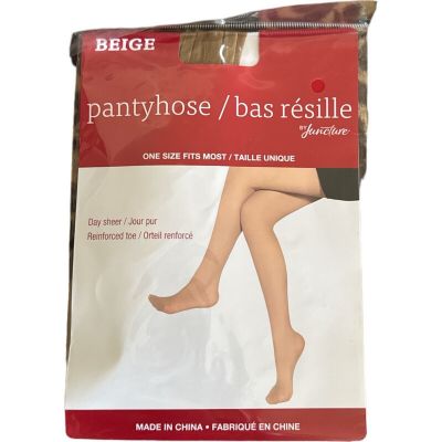 Juncture Women Day Sheer Pantyhose Black Noir One Size Fits Most
