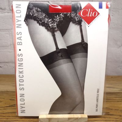 Clio 15 Denier Red Nylon RHT Reinforced Heel And Toe Stockings Size T5