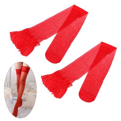 Practical Silk Sheer Socks Thigh High Stockings for Lady