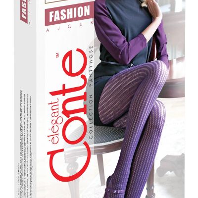 Conte Fashion - Cotton Ajour Openwork Women's Tights (7?-84??)