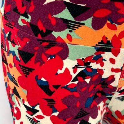 Multi-Color Bright Leggings One Size Abstract Floral LulaRoe Spring Summer Fall