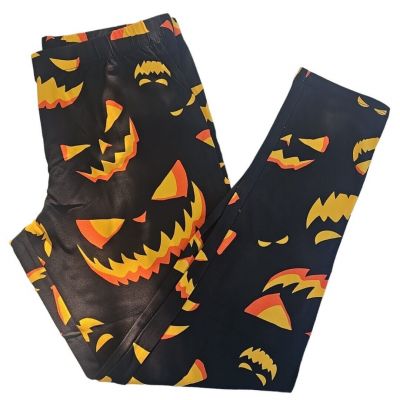 No Boundaries Halloween Spooky Pumpkins Ankle Length Leggings Jr Womens Size XXL