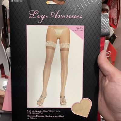 LA-1022, Stay Up Sheer Silicone Stockings