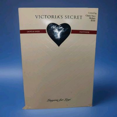 Victoria's Secret Daywear Sheer Pantyhose Control Top Classic Navy/ Medium