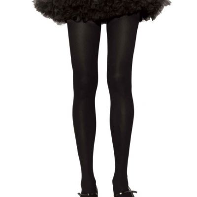 Leg Avenue Black Nylon Tights Makeup Cosplay Anime One Size Fits NIB!!