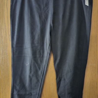 Womans  Jeans Style Capri leggings Black Size XL New With Tags