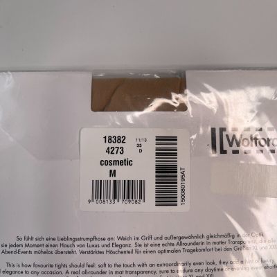 Wolford Individual 10 Tights Cosmetic 18382 Size M NWT