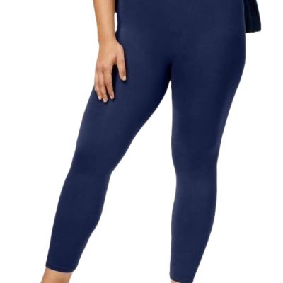 First Looks Womens Plus Seamless Leggings size 1X Color Navy