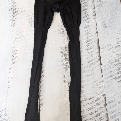 L’eggs Care Size Queen Vintage 2000s Black Opaque Body Shaping Tights