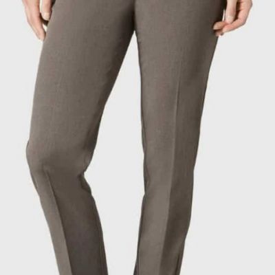 Lisette L Montreal  Pant Style 2205 Gaby Stretch Brown Camel  Women Size 8