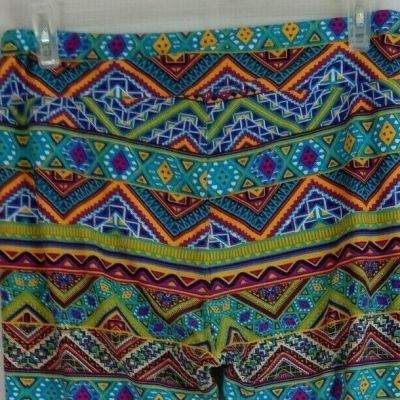 New LuLaRoe Tall & Curvy Leggings With Colorful Bright African Design
