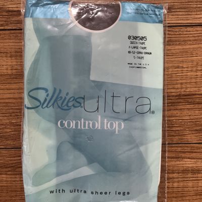 Silkies Ultra Control Top Pantyhose Size XL - Taupe 48-52 Grau Braun 5 Taupe
