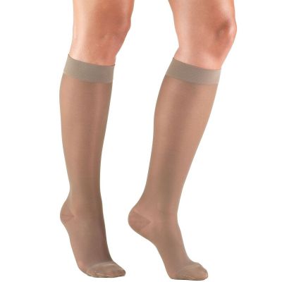 Truform Women's Stockings Knee High Sheer: 15-20 mmHg S TAUPE (1773TP-S)
