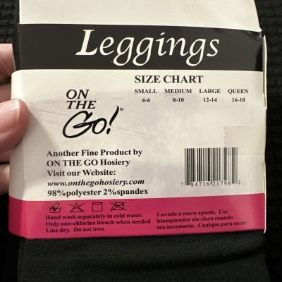 ON THE GO FLEECE ANKLE LEGGINGS BLACK POLY SPANDEX QUEEN ?NEW?