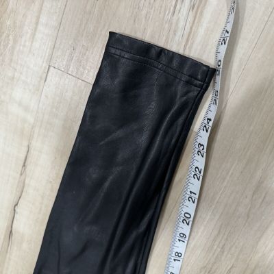 Nordstrom Faux Leather Black Sleek Women’s Leggings Pants Sz Small