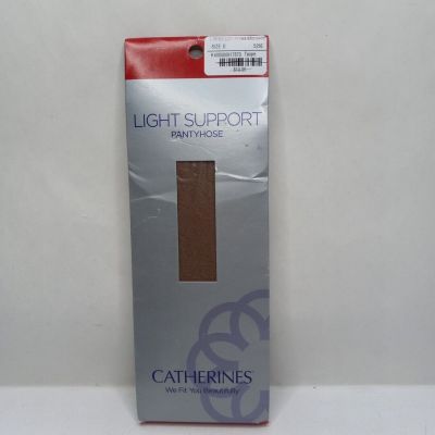 Catherine's Light Support Pantyhose Size D Taupe