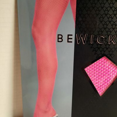 BeWicked Thigh Highs  Nylon Fishnets, Neon Pink. One Size Fits Most. NIP