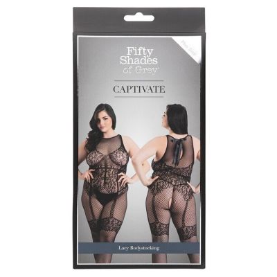 Fifty Shades of Grey Sexy Fishnet Bodystocking????Open Butt Back Bodysuit Lingerie