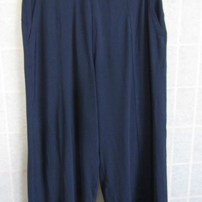 NIB Navy Blue Polyamide/Spandex Yoga Ankle Legging Workout Women's Pants Size M