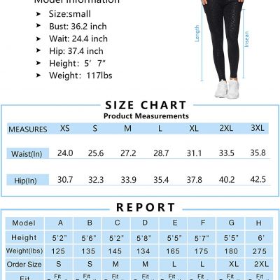 THE GYM PEOPLE Thick High Waist Yoga Pants with Pockets, Tummy Control Workout R