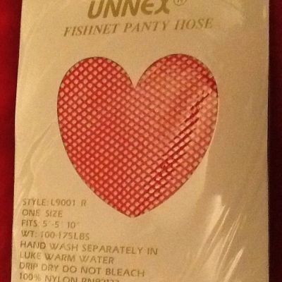 Red Fishnet Pantyhose Hosiery Women's Stockings Costume Accessory