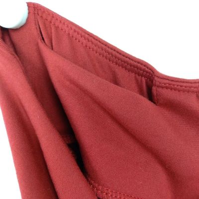 Leggings XS Womens Activewear L28 Red Workout Fitness High Rise