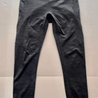 Outdoor Voices Spacedye Black Grey Athletic Workout Leggings Size Medium Yoga