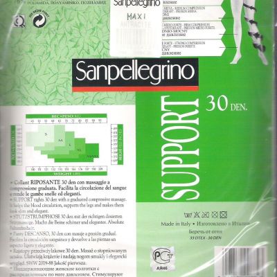 Italian Sanpellegrino Support 30 Pantyhose/Tights.Massage Line.All Sizes/Colors