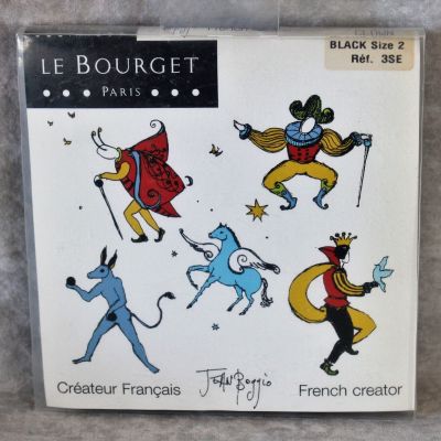Le Bourget Paris Tights  Size 2 Clown Jean Boggio French Designer Sealed Pack