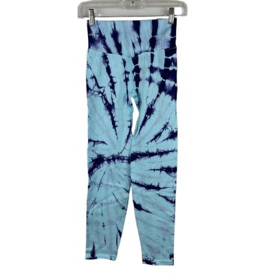 NWT Victorias Secret PINK Seamless V 7/8 Tight Sz Small High Waist Blue Tie Dye
