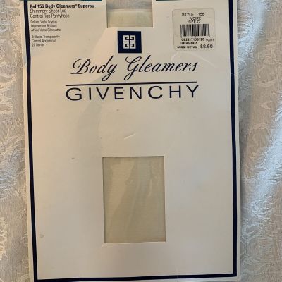 Givenchy Pantyhose Body Gleamers Ivoire (Ivory) Size C Vintage Pretty