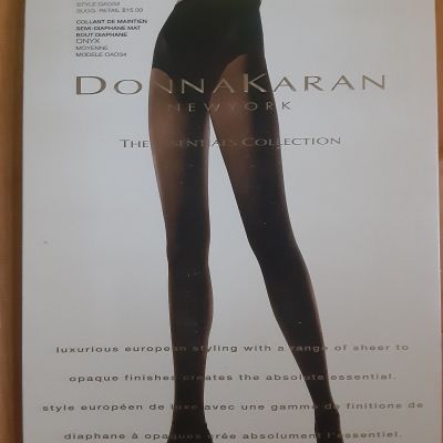 Donna Karan Tights,Matte semi-sheer control top, onyx, medium