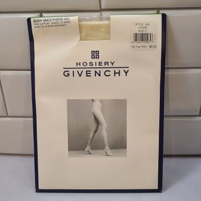 GIVENCHY BODY SMOOTHERS 555 FIRM SUPPORT IVORY HOSIERY PANTYHOSE SIZE C
