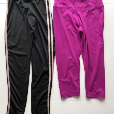 Womens Legging Ambrosia Fashion Black, Unknown Pink Sz S Lot-of-2 Pre-Owned