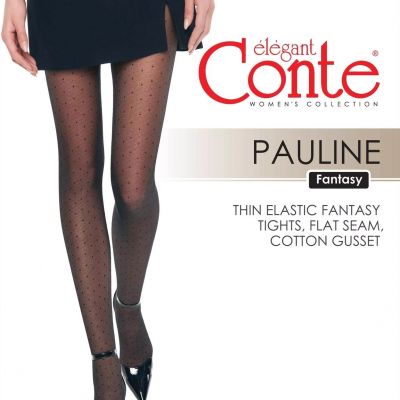 Conte Pauline 20 Den - Fantasy Women's Tights with geometric pattern 