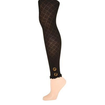 Miss Buttons Cotton Blend Footless Sweater Tights