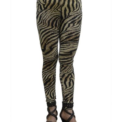 Vivian's Fashions Long Leggings - Brown Zebra (Junior and Junior Plus Sizes)