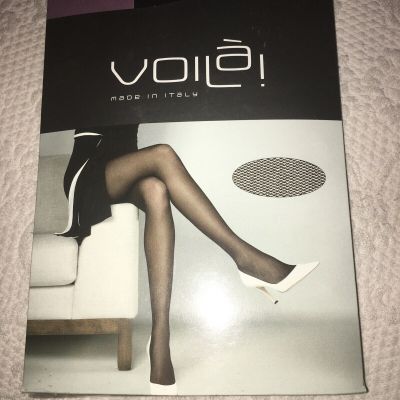 Pantyhose By Voila Sz4 Microtulle Made In Italy