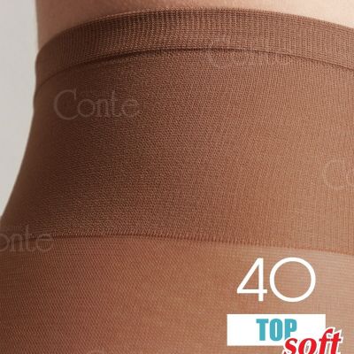 Conte TIGHTS Top Soft 40 Low Waist Hipster Sheer Pantyhose For Sensitive Skin